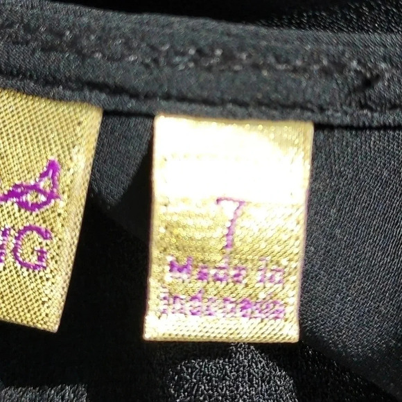 NWT Vera Wang Junior Princess Dress Size 7 Black - Picture 8 of 11